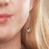 Rainbow Sky | .925 Sterling Silver | Galaxy Glass Chain Drop Threader Earrings